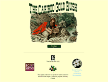 Tablet Screenshot of cariboogoldrush.com